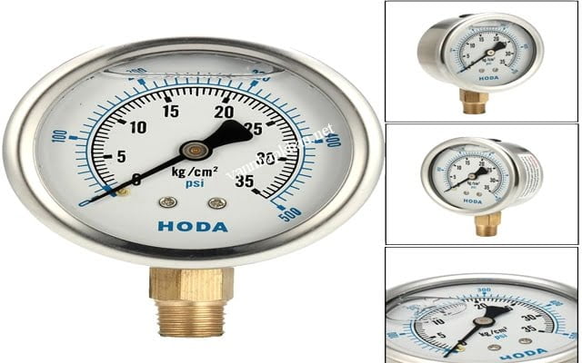 Đồng hồ áp suất mặt dầu
