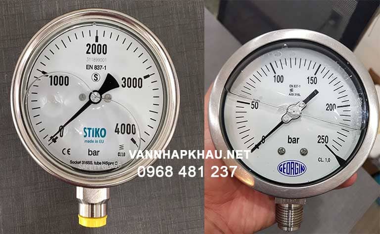 Đồng hồ đo áp suất thủy lực dạng cơ