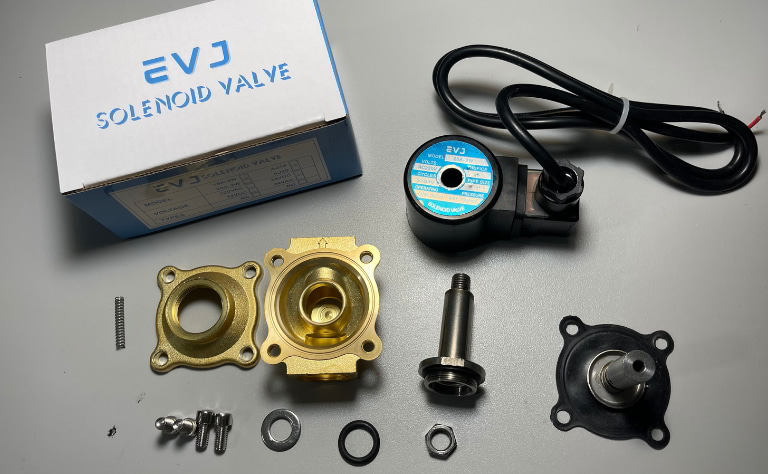 Van điện từ EVJ 25A-2W 8 Cấu tạo chi tiết van điện từ EVJ 25A-2W