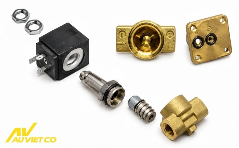 Van Điện Từ Máy Pha Cà Phê: Cấu Tạo Và Vai Trò 6 Cấu tạo van điện từ máy pha cà phê